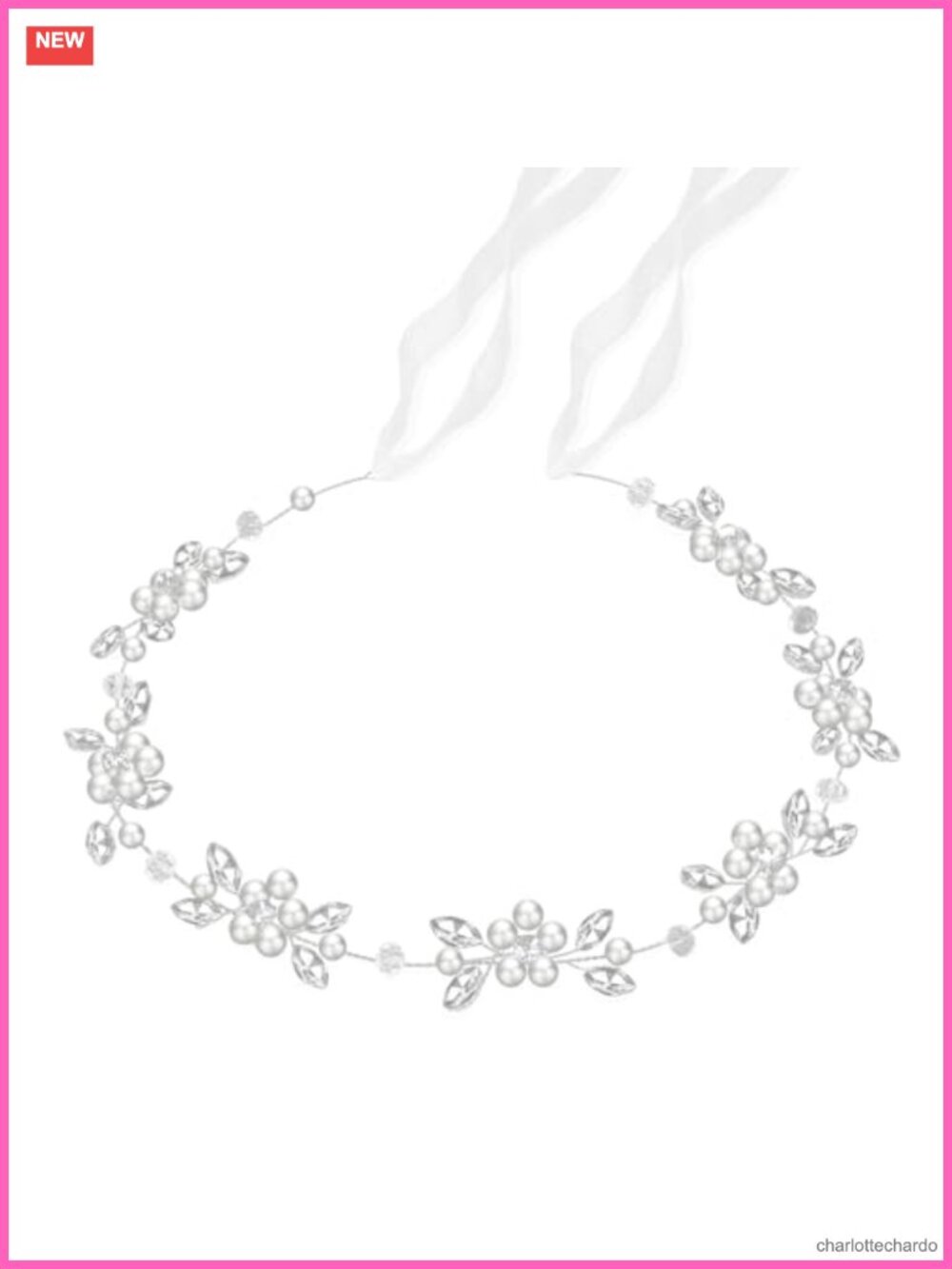 Handmade Crystal Pearl Rhinestone Flower Girl Headpiece Wedding Headband